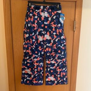 Columbia Kids Girls Starchaser Peak III Printed Snow Pants New Pink Size Small